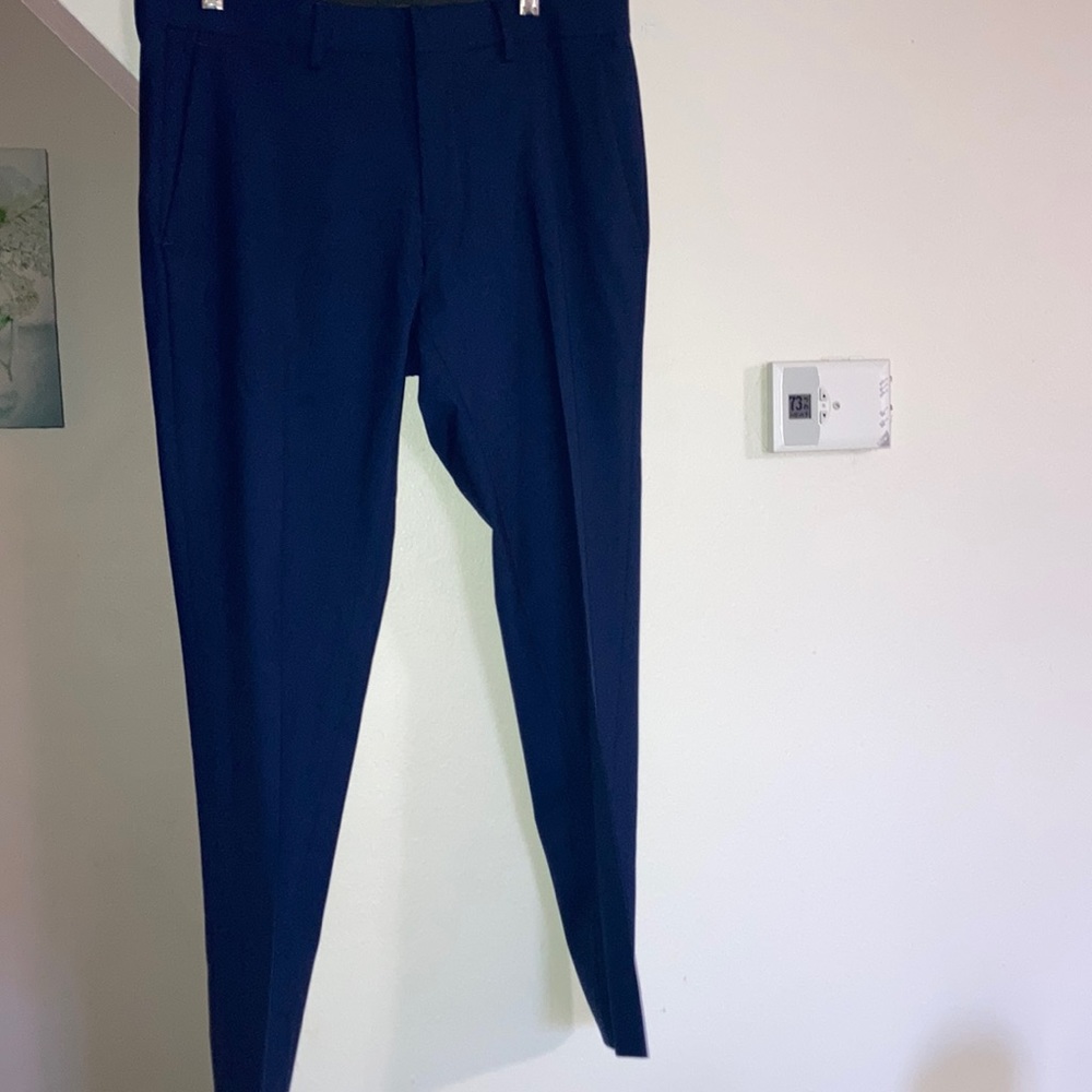 Men Kennth Cole reaction pants- Navy Blue waist 30-tapered leg